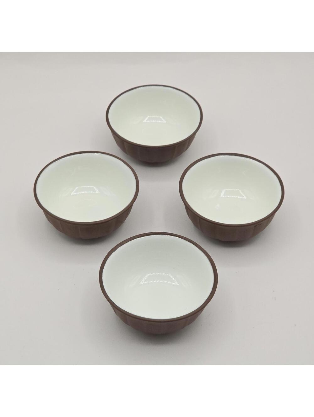 Japanese Dipping/Soy Sauce Bowls -Brown Round